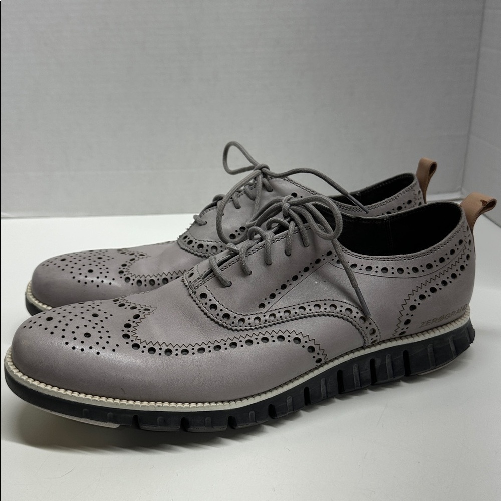 Cole Haan Gray Wingtip Oxfords size 12 men